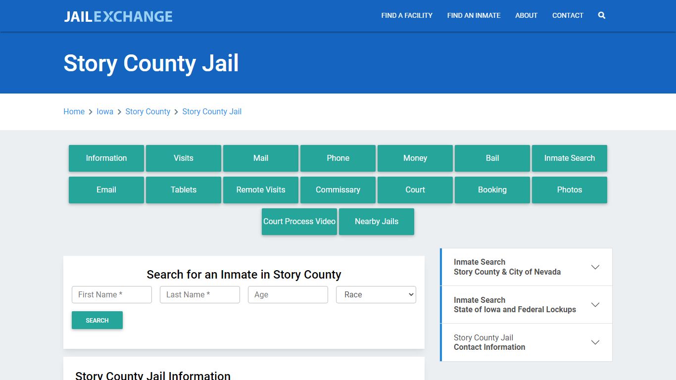 Story County Jail Roster Lookup, IA, Inmate Search